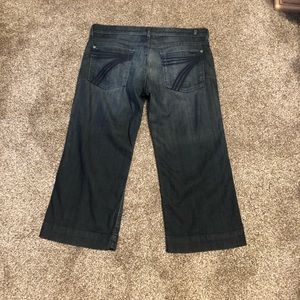 7 for all mankind dojo crops size 32.
